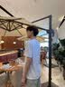 名创优品（MINISO）纯棉t恤男夏季2026新款衣服青少年亲肤透气休闲宽松大码潮流短袖 白色(生机胸标) L 175 (名创优品 品控严格) 实拍图
