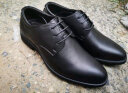 宜驰（EGCHI）皮鞋男士商务休闲系带英伦正装增高鞋子男 A9066 黑色 41 实拍图