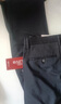红豆休闲裤男舒适不紧绷秋季商务修身时尚微弹中腰直筒长裤 S1黑色 33 实拍图