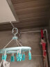 蓝牡丹太空铝免打孔毛巾架可旋转活动毛巾杆卫生间多杆置物架浴室挂件 加厚加长双杆【打孔/免打孔】 实拍图