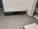 伊意悬空电视柜茶几组合简约现代壁挂式小户型家用客厅岩板收纳柜墙柜 1.2米长地柜茶几（包安装） 实拍图