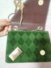 CLEVER & KETCHCK女包包新款2023小方包链条包女单肩包斜跨包生日礼物送女友 绿色 实拍图