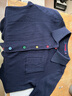 Navigare意大利小帆船短袖针织衫女士夏季舒适修身小外套中袖开衫短款T恤 海军蓝 M 码 实拍图