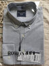 罗蒙（ROMON）牛津纺长袖衬衫男新款休闲纯棉衬衣青年时尚修身衬衫 CS19HF61022灰白条 39 (建议120-130斤) 实拍图