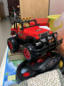 DZDIV 方向盘遥控车 越野车儿童玩具大型遥控汽车模型耐摔配电池可充电388-12红色 实拍图