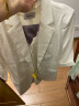樱芭妮小西装外套女夏薄款2023新款小个子休闲设计感小众七分袖休闲西服 单件白色西装 3XL（129-138斤） 晒单实拍图