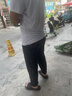 SexeMara 新款弹力大码透气休闲迷彩运动男裤宽松胖子特大码男裤束脚劳保工作裤 L 建议100-110斤 01黑色 实拍图