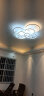 富丹娜 后现代客厅灯简约现代led吸顶灯艺术创意奶油风灯具套餐组合圆形 10头120*80CM白框无极遥控包安装 实拍图