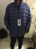 啄木鸟羽绒服男轻薄款秋冬季新款冬装男士外套男纯色大码上衣服男装袄子 1800雾霾蓝【连帽款】 M 165 实拍图