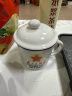 拜杰（Baijie）仿搪瓷杯陶瓷杯怀旧水杯马克杯带盖创意茶缸400ML 晒单实拍图
