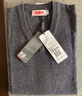恒源祥纯羊毛背心男秋冬套头V领针织羊毛衫坎肩爸爸装中老年毛衣马甲男 黑灰 M /170/88A 实拍图