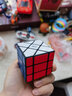 奇艺启明异形魔方高难度SQ1三阶速拧金字塔斜转枫叶风火轮123魔粽圆柱 移棱魔方黑色+底座 实拍图