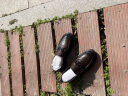 波佐斯男士凉鞋夏季真皮商务休闲皮鞋镂空透气洞洞鞋百搭防滑英伦凉皮鞋 黑色 （镂空款） 41 晒单实拍图