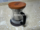 ORTOR手柄茶杯泡茶水杯子带茶漏带盖杯大容量玻璃家用办公单层杯礼品杯 BOSS茶杯三件套 实拍图