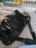 墨一 大容量旅行包男士短途出差旅游手提行李包袋运动健身包单肩包 黑色 实拍图