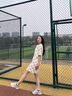FILA FUSION 斐乐潮牌女子针织连衣裙夏新款宽松潮流运动裙子 仿古白-IV（宽松版型） M 165/84A 实拍图
