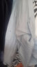 茵曼（INMAN）【赵昭仪同款】莱赛尔天丝白衬衫2024夏女装新款休闲洋气外搭上衣 浅灰蓝 M 晒单实拍图