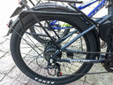 凤凰电助力自行车锂电变速电动山地车青少年通勤代步NFC仪表电瓶车 Q2深蓝/36V辐条轮 15AH/禧玛诺7级变速/26寸 实拍图