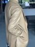 黎依奴（LISLAVE）绵羊皮气质真皮小西装外套女春秋皮衣时尚女装皮质软糯西服 卡其色（785） M（适合95-105斤） 晒单实拍图