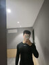 李宁紧身衣男秋冬运动长袖健身衣压缩跑步篮羽毛球高弹训练服打底上衣 能量黑色三件套 L 实拍图