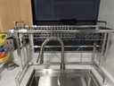 集简空间 厨房水槽置物架洗碗槽沥水架洗菜盆碗架长度可伸缩水池上方碗碟晾沥碗筷收纳盒筷刀架304不锈钢 升级款-304单层上下左右伸缩【带筷勺架+刀架】 实拍图