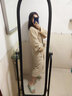 欣美舒纯棉睡袍浴袍毛巾料男女士情侣秋冬季全棉长款成人加厚浴衣吸水 咖啡色-纯棉毛巾料-保暖 L (身高165-185cm 衣长120cm) 实拍图
