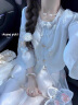 丹珠娜（DanZhuNa）新中式连衣裙女装2024夏季新款国风套装绝美汉服改良版长裙子夏天 蓝色上衣+白色裙子 M 晒单实拍图