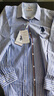 U.S. POLO ASSN.保罗衬衫女商务休闲职场百搭潮流条纹长袖衬衫 蓝条 2XL 实拍图