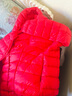 鸭鸭（YAYA）佟丽娅同款秋冬装季羽绒服女短款轻薄轻型保暖连帽时尚休闲外套K 中国红色 XL 实拍图