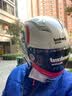 坦克（Tanked Racing）摩托车头盔3C四分之三盔T536四季防风B.Duck电动车安全帽男女 白色莫瓦【经典】【彩色镜片+透明镜片】 XXL（建议头围60-62cm） 实拍图