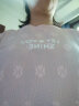 红蜻蜓春夏季纯棉短袖t恤女装2024新款设计感别致提花宽松气质女士上衣 粉色 L 实拍图