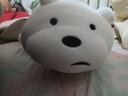 优羽咱们三只裸熊公仔软熊猫抱枕毛绒玩具床上陪睡女生七夕情人节礼物 Ice Bear白熊(趴姿) 48cm 实拍图