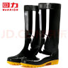 回力雨鞋男士款时尚雨靴户外防水不易滑耐磨HL8075高筒黑色40码 实拍图