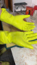 克林莱越南进口天然橡胶防滑 清洁手套 橡胶手套洗碗 家务手套M中号绿色 实拍图