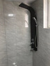欧圣迪（OSD）不锈钢淋浴屏恒温花洒套装沐浴屏淋雨喷头挂墙式淋浴花洒龙头 L2黑钛【冷热款】5功能带瀑布 实拍图