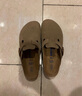 BIRKENSTOCK勃肯德国进口男女款涂油皮软底复古Boston包头拖鞋 棕色窄版1019484 39 实拍图