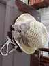 MISMEMO帽子女夏天出游遮阳草帽小沿渔夫帽简约蝴蝶结圆顶太阳帽休闲 实拍图