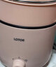 LOTOR徕多电煮锅宿舍煮面小锅 学生多用锅电炒锅电火锅迷你电蒸锅多功能电热锅小功率锅 1.2L 白色不锈钢款 实拍图