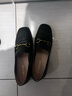 千百度（C.BANNER）女鞋春夏款牛皮一脚蹬乐福鞋简约方头小皮鞋A23407902 黑色 38  实拍图