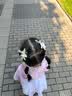 迈米德汉服头饰女儿童古代发卡宝宝古风头花小女孩发带发夹女童古装发饰 绿色蝶舞一对 实拍图