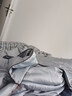 雅鹿水洗冰丝空调被床上四件套夏凉被单人宿舍夏被双人冰凉夏天薄被子 字母-银灰【冰丝凉感夏被】 床单款 四件套/1.8*2.2m夏被+床单+2枕套 实拍图