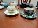 永丰源（auratic）幸福满园 陶瓷咖啡杯套装 小精致简约陶瓷杯碟 200ML咖啡杯 3头杯碟（白色底） 实拍图