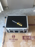 驰明便携滑轮拉杆箱铝合金工具箱 五金仪器设备箱 定制模型收纳运输箱 032黑色空箱万向轮50x37x26cm 实拍图
