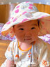 蒂乐 婴儿帽子夏季薄款男童女童遮阳帽儿童防晒帽太阳帽宝宝夏款渔夫帽 温蒂波点-粉 【头围45-50cm可戴】建议年龄5个月-2岁 实拍图