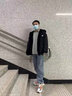 边七】两面穿棉服男冬季外套男加厚仿羊羔毛棉服港风学生保暖棉衣棉袄 【关注店铺优先发货】M03黑色 2XL 实拍图