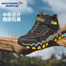 Skechers斯凯奇男童雪地靴户外棉靴儿童运动鞋冬大童棉鞋406415L 巧克力色/黑色/CHBK 30 实拍图