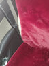 小喜鹊（Magpie）冬季汽车坐垫毛绒加厚短毛绒件套羊毛单片靠背座垫保暖后排车垫 全车七件套（酒红色） 实拍图