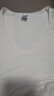 三枪男短袖T恤薄款100%纯棉内衣男士商务白色V领打底衫罗纹全棉汗衫 【2件装】白色+灰色 2XL (180) 实拍图