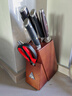 MAD SHARK 狂鲨厨房刀具套装德国进口菜刀套装家用切肉片砍骨水果刀 女菜刀七件套 7件套 实拍图