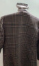 法莎尼亚品牌大衣男中长款翻领修身格子子外套冬季休闲 咖色 170/M 晒单实拍图